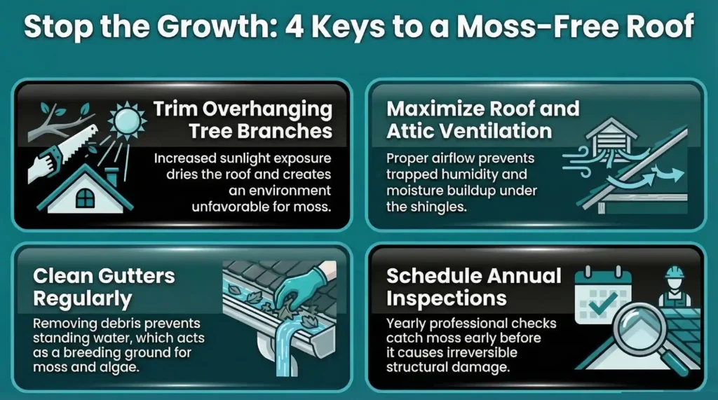 Best Practices for Preventing Moss Growth on Your Roof