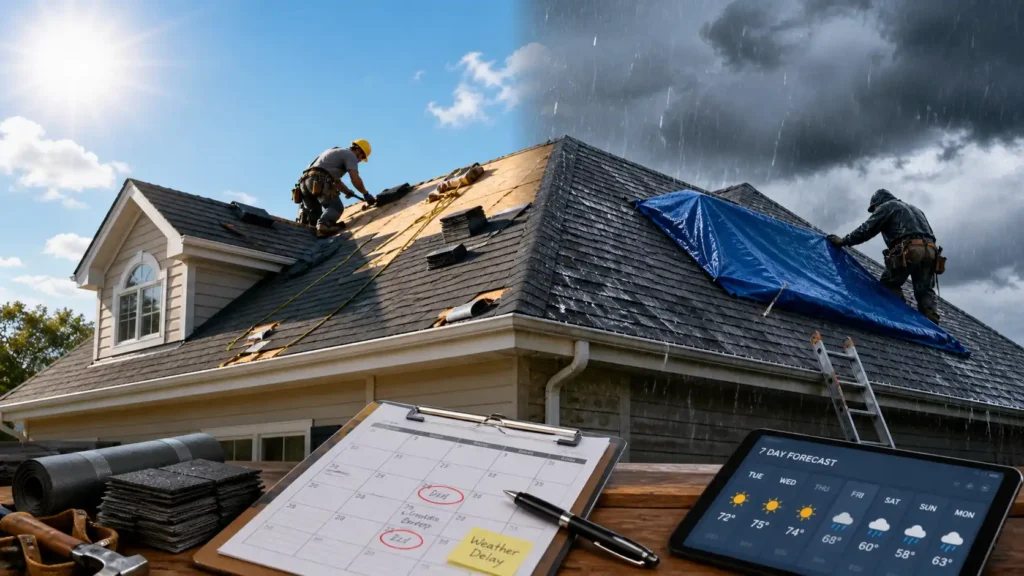 How Does Weather Affect Roof Replacement Scheduling?