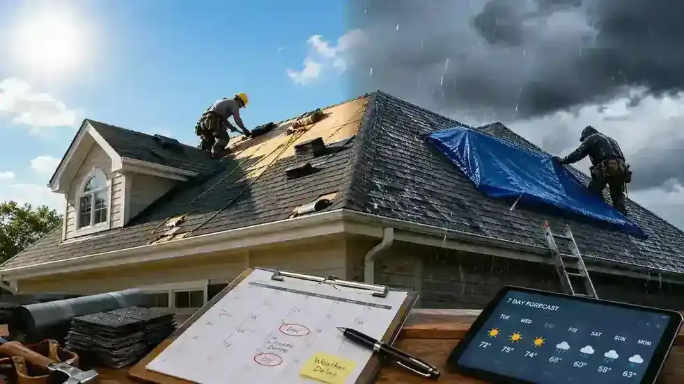 Metal roof replacement preparation