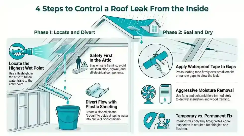 Temporarily Fix a Roof Leak